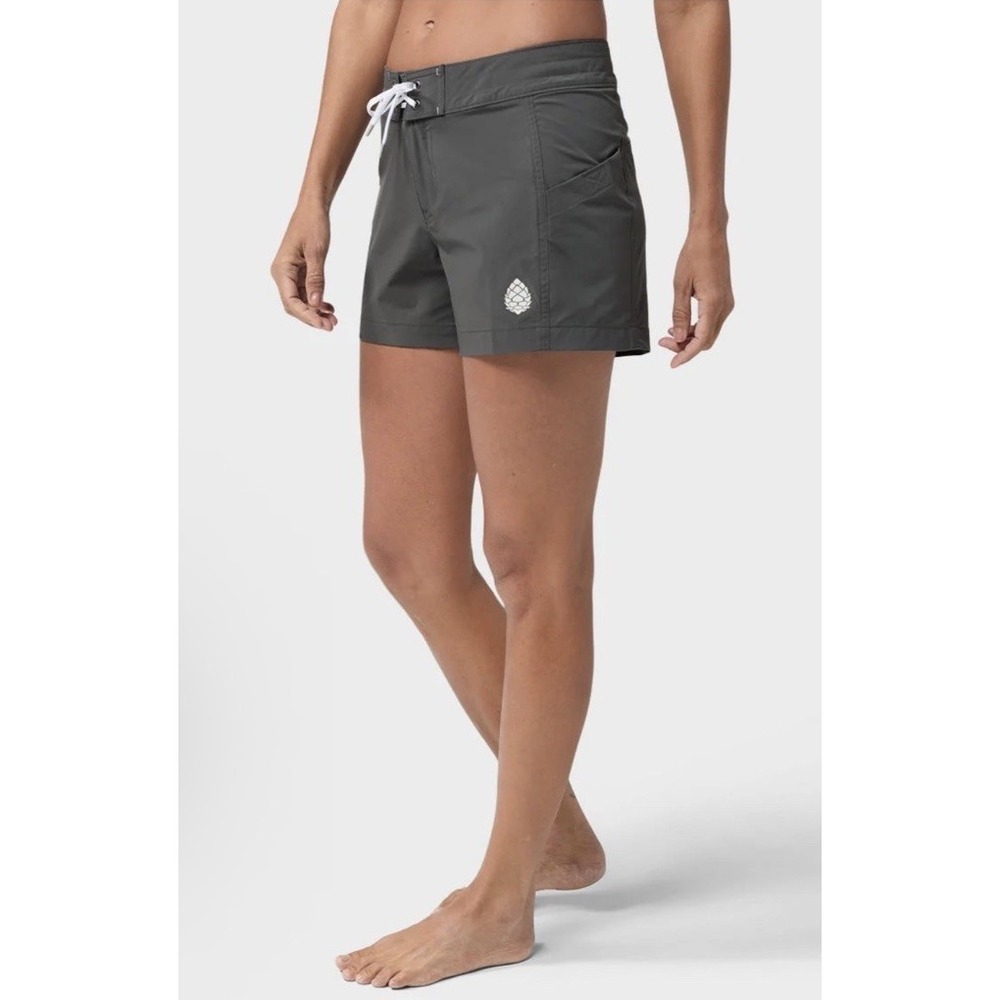 NEW STIO Women's CFS Board Shorts 4" - 100119 Steel/Magnet - Size 6 - Picture 10 of 13